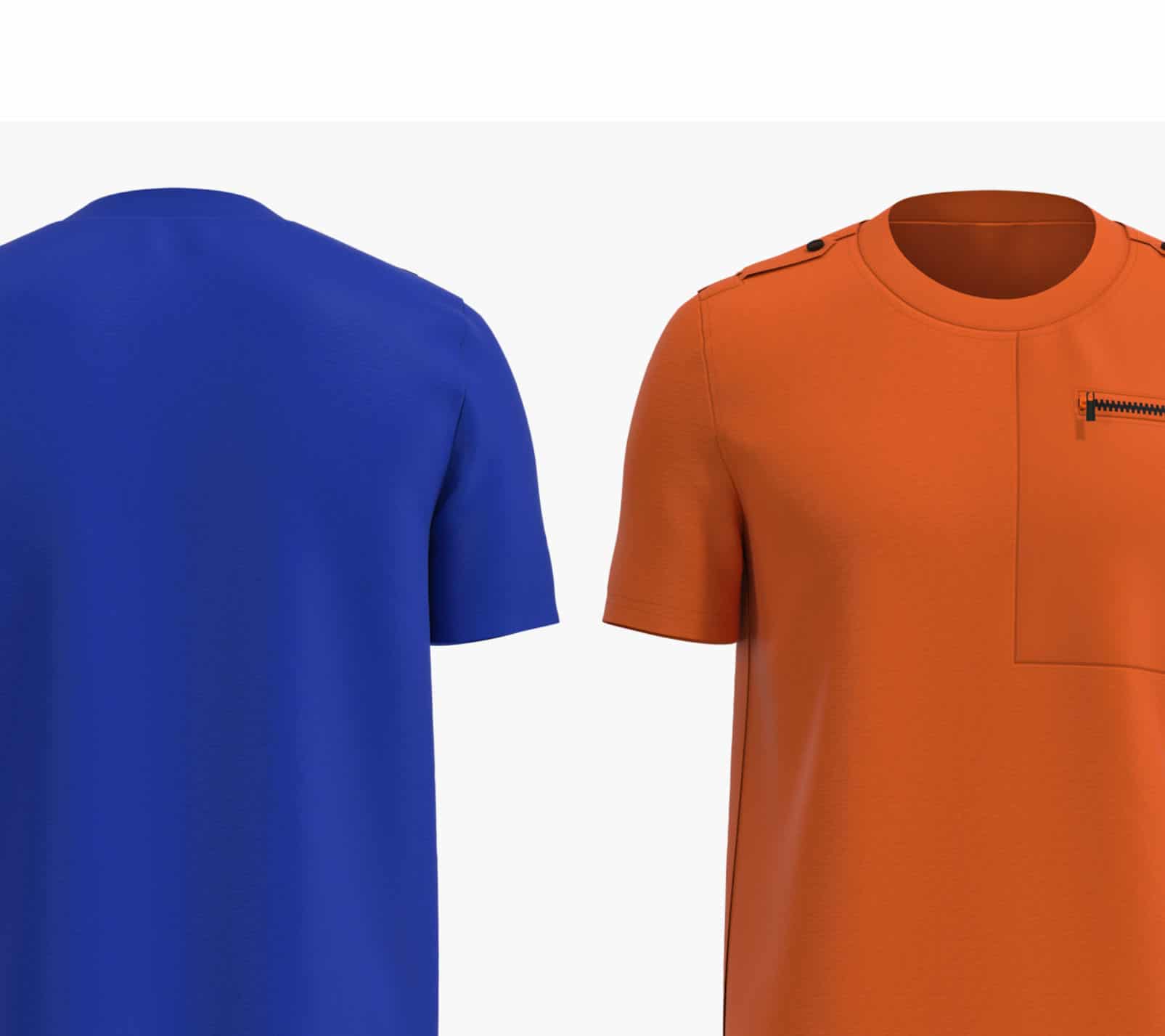 Blue & Orange Shirts